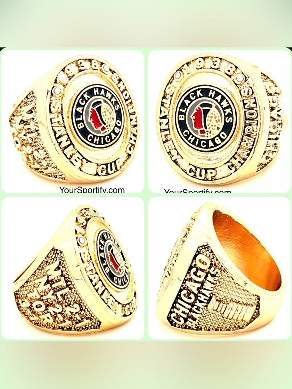 NHL / 1938 Chicago Blackhawks Stanley Cup Championship Ring